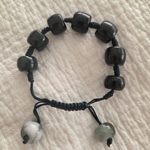 Black Beaded Bracelet